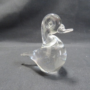 Wedgwood Art Glass Duck Figurine Paperweight