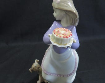 NAO by Lladro Puppy's Birthday Hand Made Porcelain Figurine - Etsy