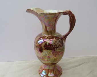 No.822 Jema Holland ジェマ ホランド 魚 磁器 陶器 置物 Jema Lustreware Ceramic Angel Fish Figurine 261 C1959. as Found