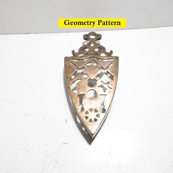 DESSOUS DE PLAT ART NOUVEAU LAITON ARGENTE TBE VINTAGE RETRE