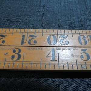 Vintage I&D Smallwood Birmingham Boxwood 4 Fold 2ft Ruler - Etsy
