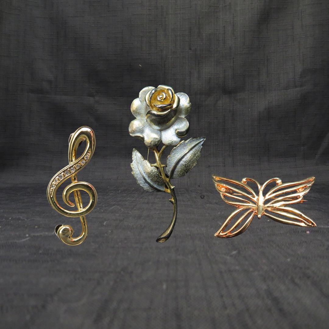 ヴィンテージブローチ５点 1950VintageGB - Etsy