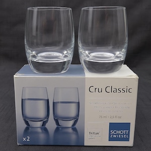 Schott Zwiesel Cru Classic Tritan Shot Glasses Set of 2 (75ml) Made in Germany