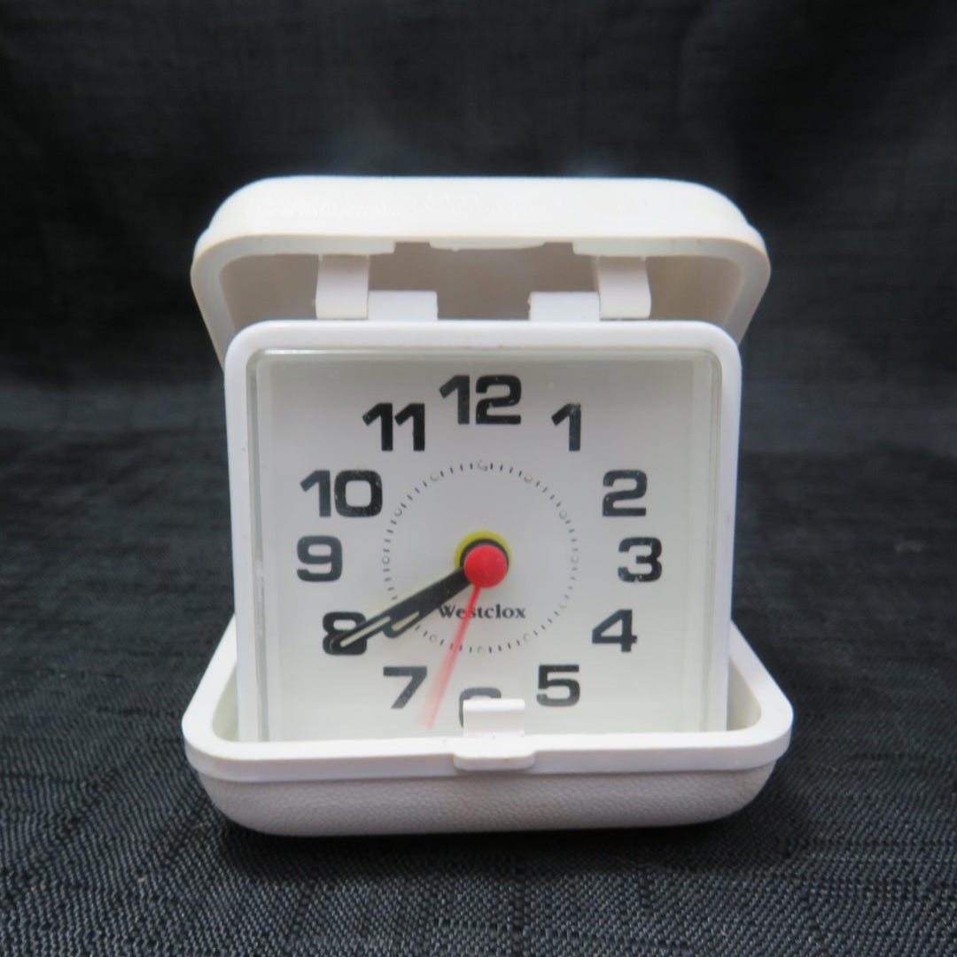 Westclox travel alarm clock etsy