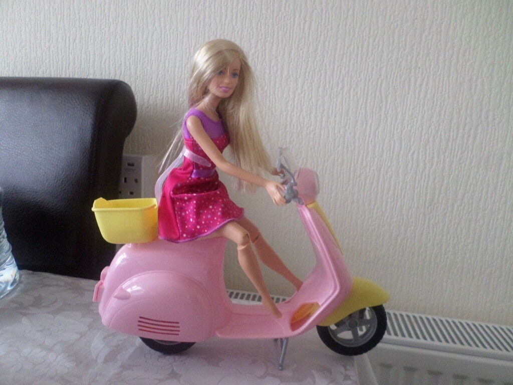 Barbie doll and scooter hotsell