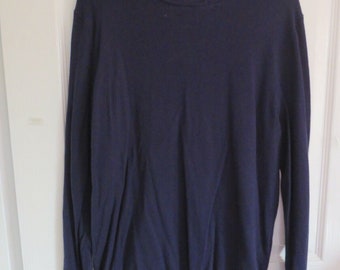 F&F Knitwear Cotton Blend Navy Jumper Men Size M