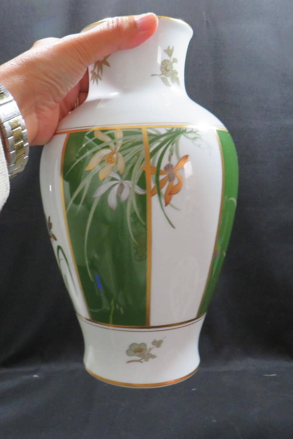 Vintage Okura Art of Japan by Franklin Mint the Noble Orchid