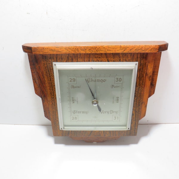 Vintage SB Instrument Wooden Barometer