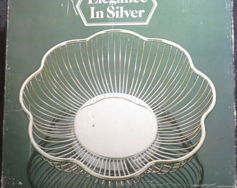 Elegance In Silver Panier en métal argenté