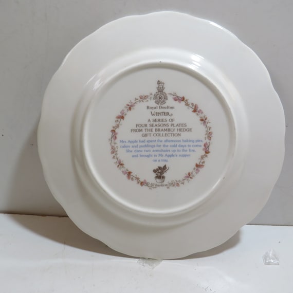 Royal DoultonJill Barklem 1982四季4枚セット