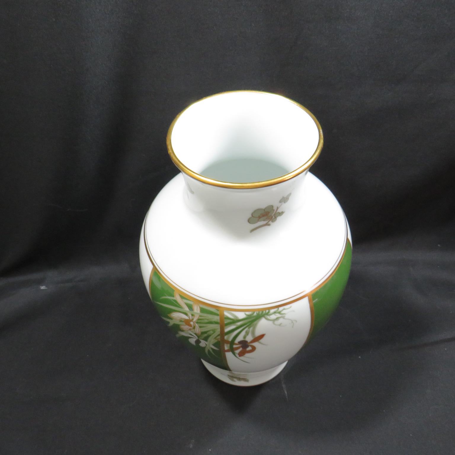 Vintage Okura Art of Japan by Franklin Mint the Noble Orchid