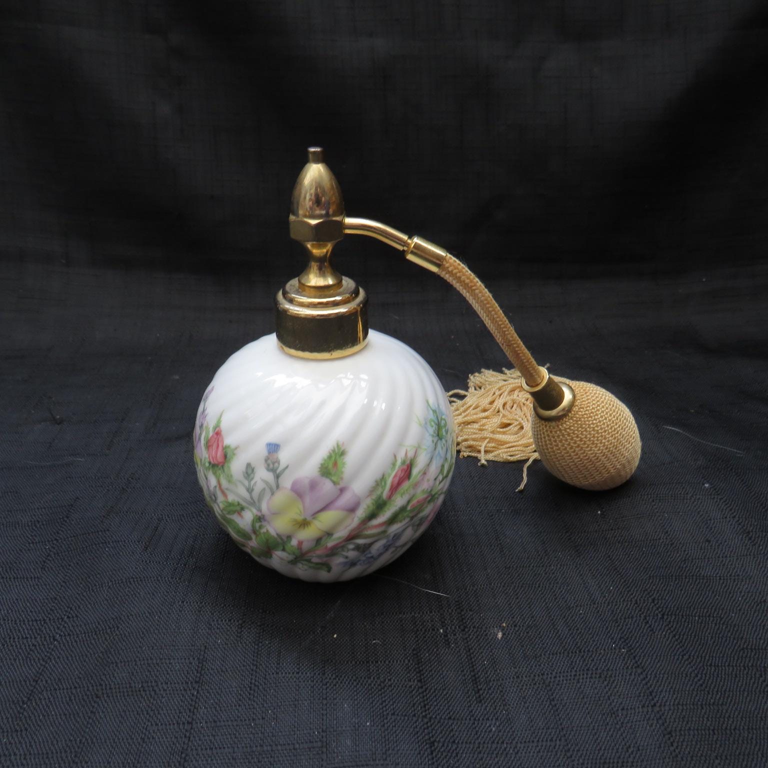 Vintage Aynsley Wild Tudor Fine Bone China Perfume Atomiser (empty