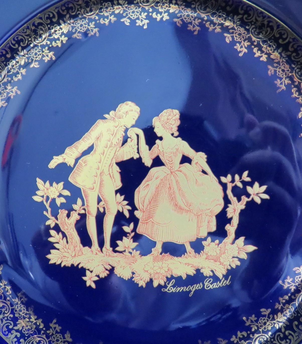 Vintage Limoges Castel France Porcelain Plate - Etsy