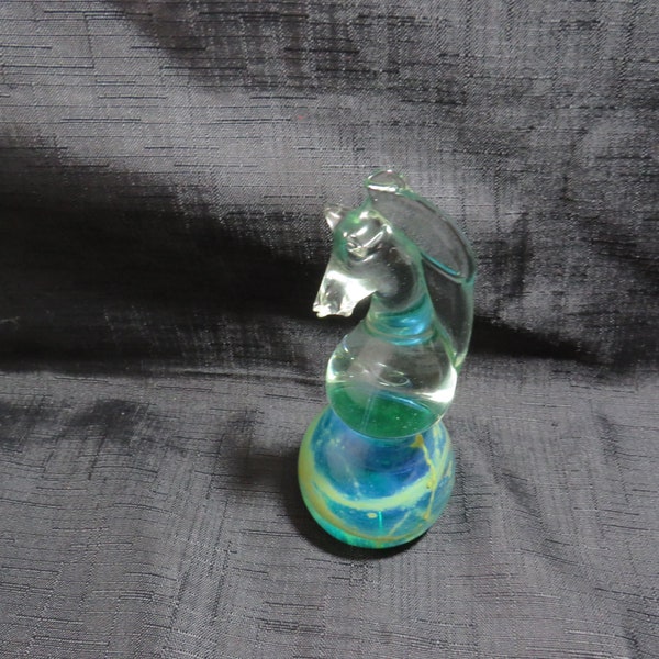 Vintage Mdina Signed Glass Seahorse Paperweight