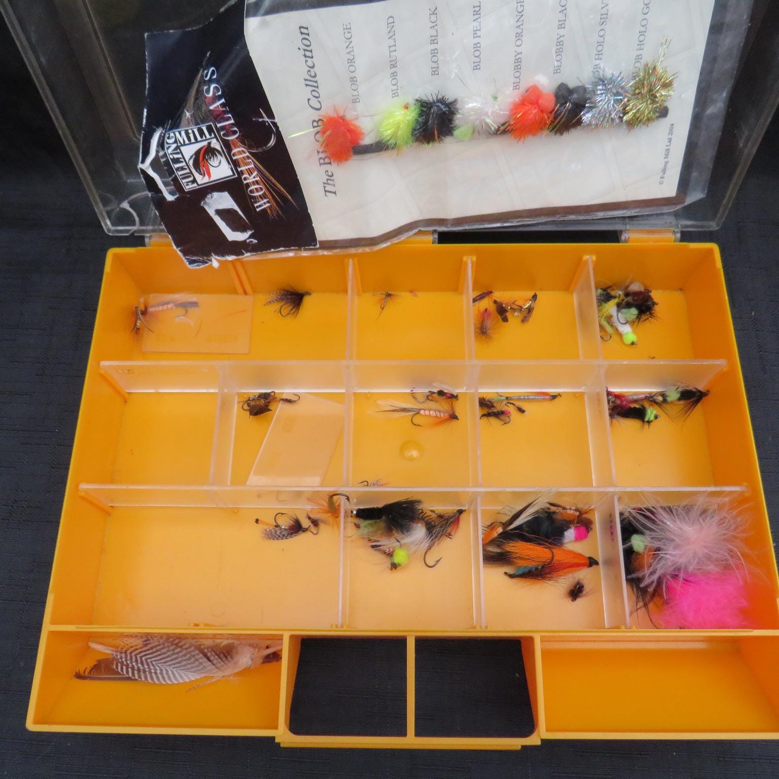 Mouches De Pêche à La Mouche Vintage Années 50 - Lot En Boîte - Fait Main USA