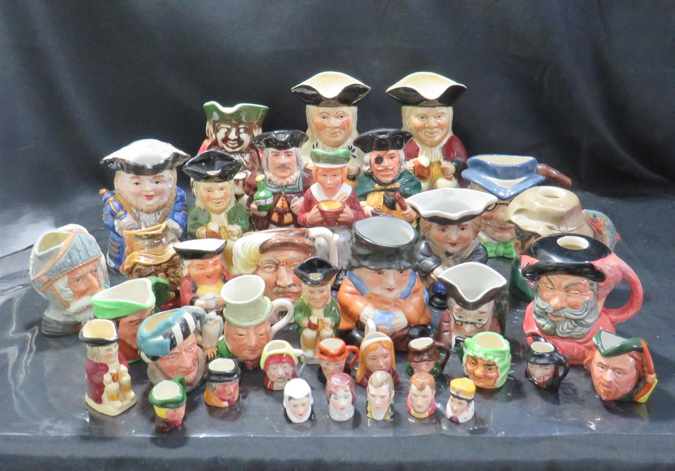 8 X Vtg Artone England Hand Painted Collectible Character Mini