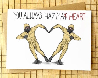 Funny Anniversary Card - "You always Haz-Ma Heart" Pun Anniversary / valentine's Card