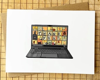 Video Call Themed Thank You Letter