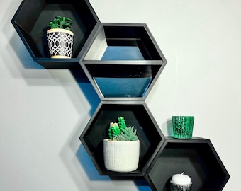 Modern Hexagonal Wall Shelve Digital Download, STL File