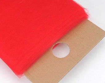 Red Premium Tulle Fabric 54” | Tutu fabric | Wedding decoration fabric | Veils | Bridal party | Party decorations