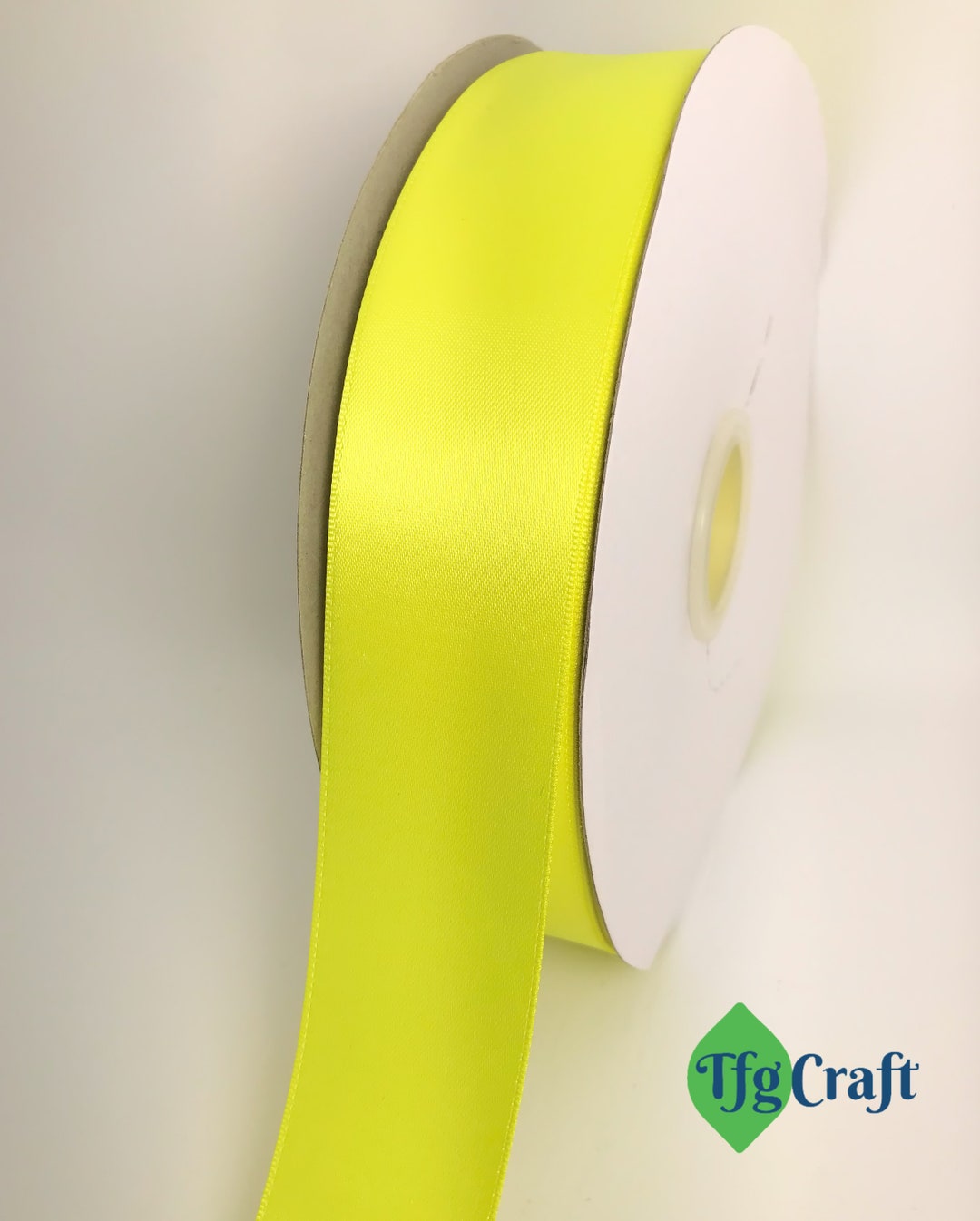 Yellow Satin Ribbon | Ribbon by the Yard | Double Face Ribbon - Etsy