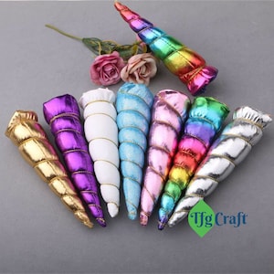 3&quot;, 5&quot; and 7&quot; Unicorn Horn | Metallic Unicorn Horn | Unicorn Costume | Unicorn Party | Unicorn Birthday
