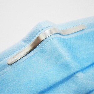 Nose Wire | Metal Nose Bridge Wire with Glue for Face Mask | 3M Adhesive tape Aluminum Metal Nose Bridge Bar | Fast Delivery image 2
