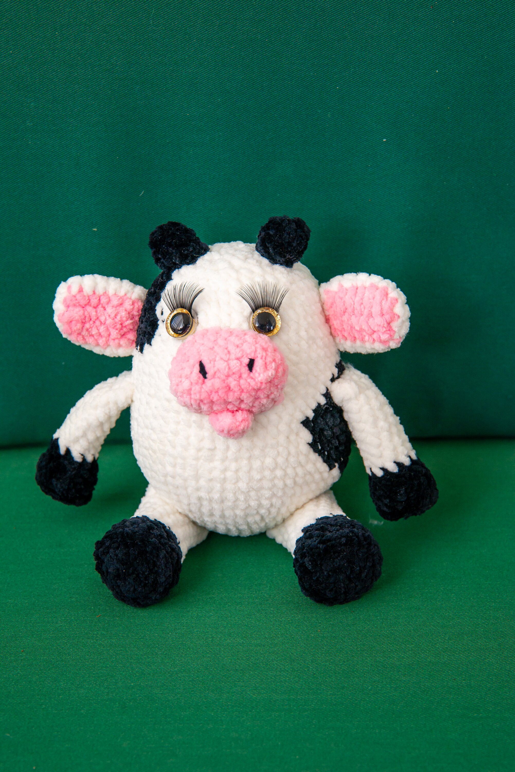 Amigurumi Cute Plush Cow Crochet Pattern Etsy