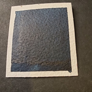 Indaco, pittura ad acquerello opaca fatta a mano per pittura, tecnica mista, scrapbooking su carta e stampaggio.