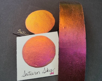 Saturn Sky, Metallic, shimmering, handmade watercolor paint for painting, mixed media and paper scrapbooking,