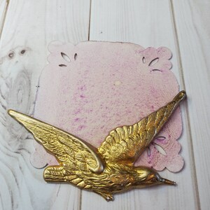 Petalo, pittura ad acquerello opaca fatta a mano per pittura, tecnica mista, scrapbooking su carta e stampaggio.