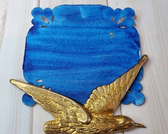 Matowa farba akwarelowa w kolorze Cerulean Blue, ręcznie robiona dla artystów.