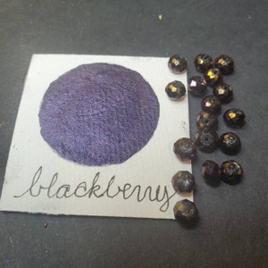 Blackberry, Métallisé, chatoyant, peinture à l’aquarelle faite à la main pour la peinture, les techniques mixtes et le scrapbooking sur papier, et la calligraphie.
