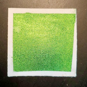 Clover, colore cromato, metallizzato, luccicante, pittura ad acquerello fatta a mano per pittura, tecniche miste, scrapbooking su carta e calligrafia.