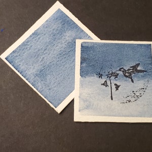 Vivinite, peinture aquarelle mate faite main pour la peinture, le scrapbooking technique et papier et l'estampage.