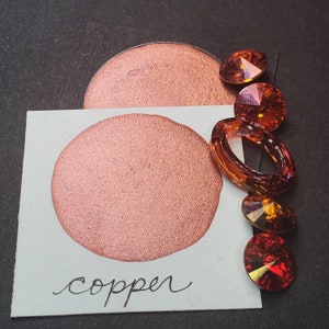 Rame, metallico, scintillante, vernice ad acquerello fatta a mano per pittura, tecnica mista e scrapbooking di carta e stampaggio.