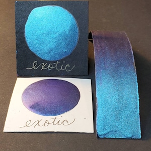 Vernice ad acquerello esotica, metallica, scintillante e fatta a mano per la pittura, la pittura mista e la scrapbooking della carta e la calligrafia.