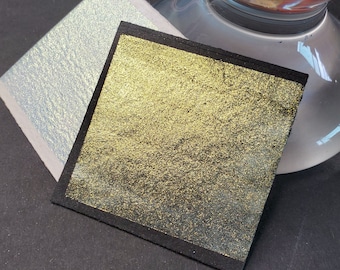 Glowing Coral Handmade Watercolor Paint, Metallic Shimmer