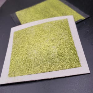 Kiwi a metallic chrome handmade metallic watercolor paint