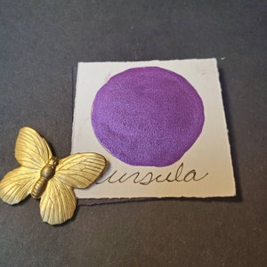 Ursula, Metallic, shimmering, handmade watercolor paint for painting, mixed media and paper scrapbooking, and calligraphy.