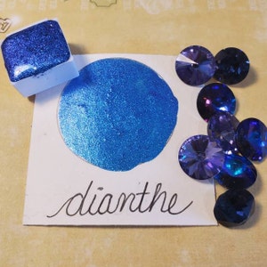 Dianthe, Metallic, luccicante, vernice ad acquerello fatta a mano per la pittura, supporti misti e carta rottami e stampaggio.