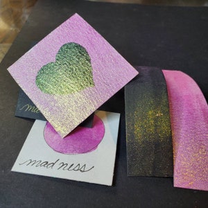 Madness, colori ad acquerello metallizzati e scintillanti, fatti a mano, per pittura, tecniche miste, scrapbooking su carta e timbratura.