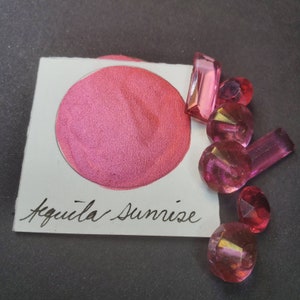 Tequila Sunrise, Metallic, scintillante, vernice ad acquerello fatta a mano per pittura, tecnica mista e scrapbooking di carta e stampaggio.