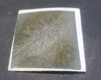 Ancient Earth Green Granulating Watercolor Paint, Handmade Matte Finish