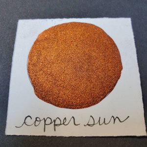 Pittura ad acquerello metallizzata Copper Sun Chrome, luccicante, realizzata a mano, per pittura, tecniche miste, scrapbooking su carta e timbratura.