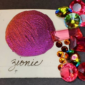 Vernice sionista, metallica, scintillante, ad acquerello fatto a mano per la pittura, supporti misti e scrapbooking di carta, e stampaggio.