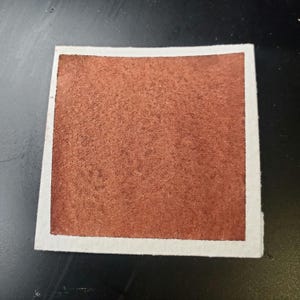 Terra di Siena bruciata, pittura ad acquerello opaca realizzata a mano per pittura, tecniche miste, scrapbooking su carta e timbratura.