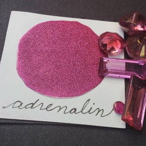 Adrenalina, glitterato, Metallico, scintillante, vernice ad acquerello fatta a mano per pittura, tecnica mista e scrapbooking di carta e stampaggio.
