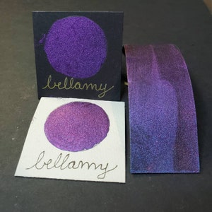Bellamy, pittura ad acquerello metallizzata e scintillante, realizzata a mano, per pittura, tecniche miste, scrapbooking su carta e timbratura.