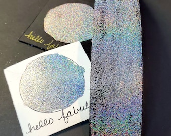Hello Fabulous, holographic, Metallic, shimmering, handmade watercolor paint for painting, mixed media and paper scrapbooking, and stamping.
